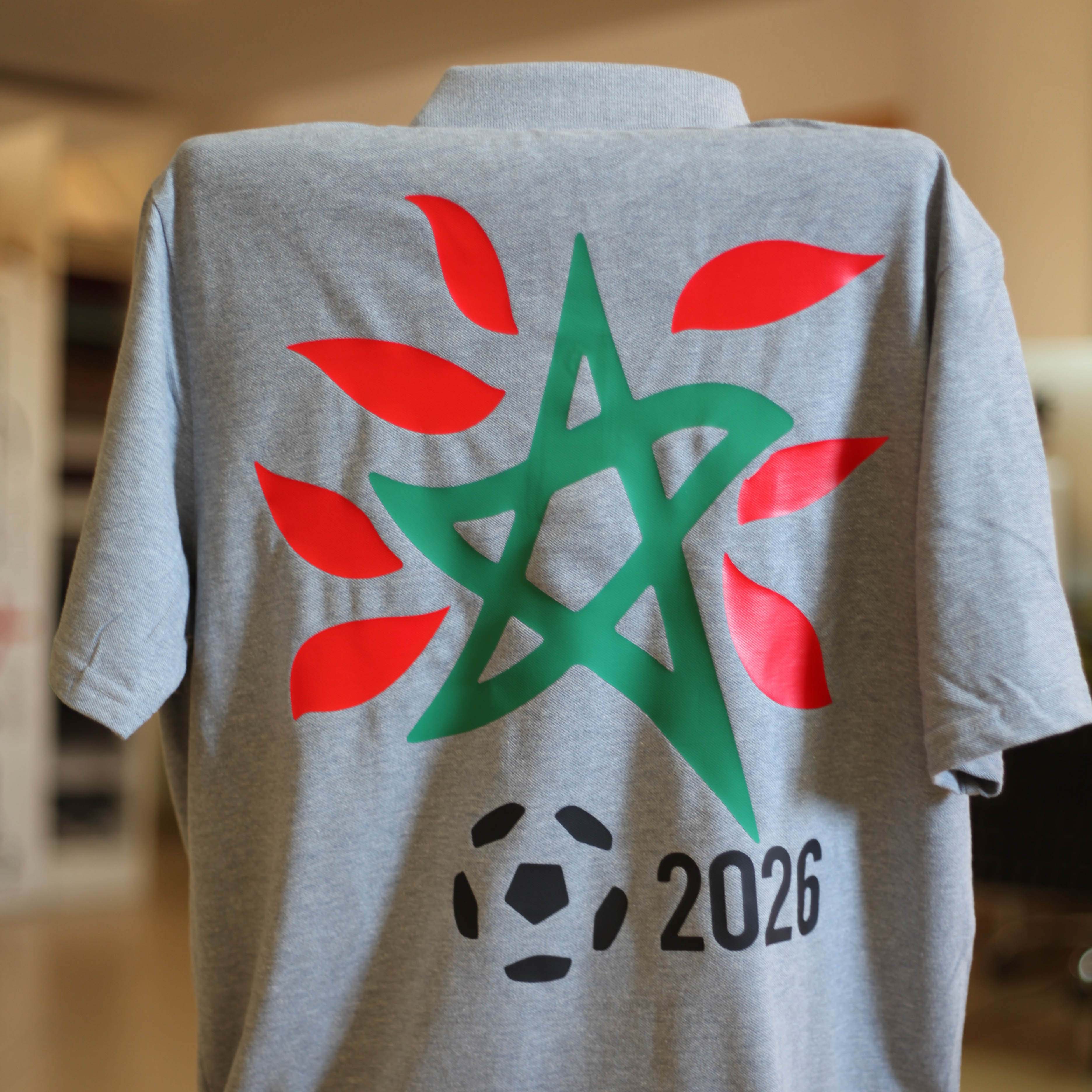 Impression sur t-shirt Morocco 2026
